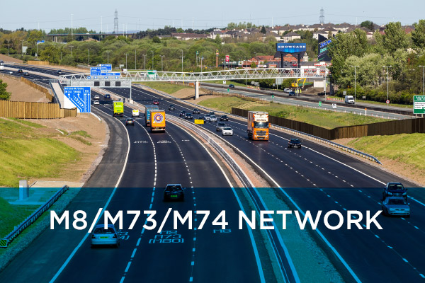 The M8, M73 and M74 Improvements Project is a £500 million investment programme which is being delivered by the Scottish Roads Partnership (SRP)